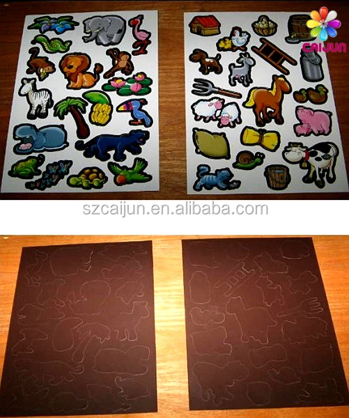 Customized hot sell retail water transfer durable gold cartoon sticker