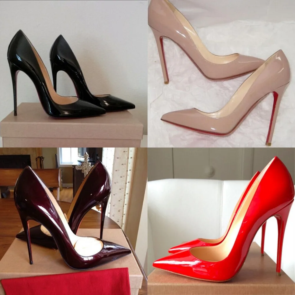 black heel red sole