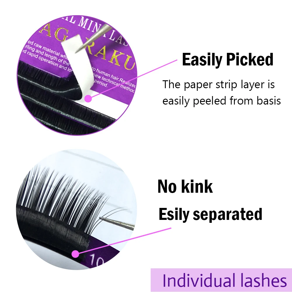 
Nagaraku wholesale mink eyelash extension individual eyelashes private label OEM korea eyelash extension Lashbeauty 