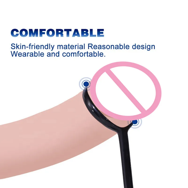 Male  Cock Stretcher Dumbbell Penis Weight Ring with 4 Wights