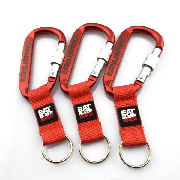 Promotion Polyester Ribbed Lanyard with Plastic Buckle Hook