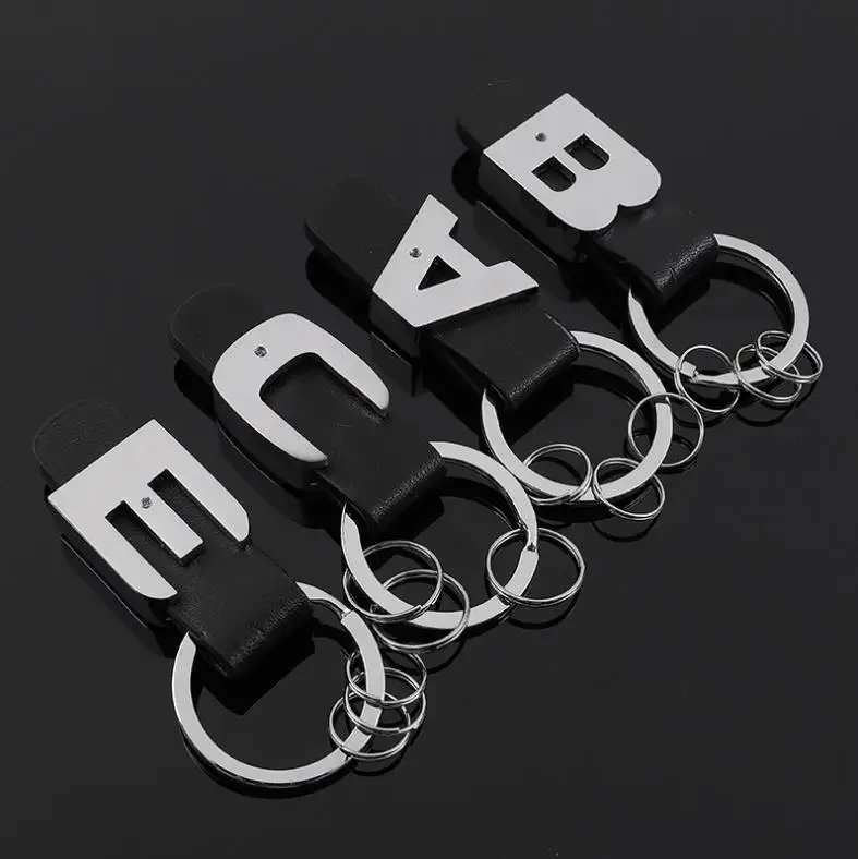 Leather A B C E Car Keychain For car BMW M