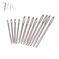 Смешанная пряжа с длинным глазом, Гобеленовая игла, ручная швейная игла с золотым глазом