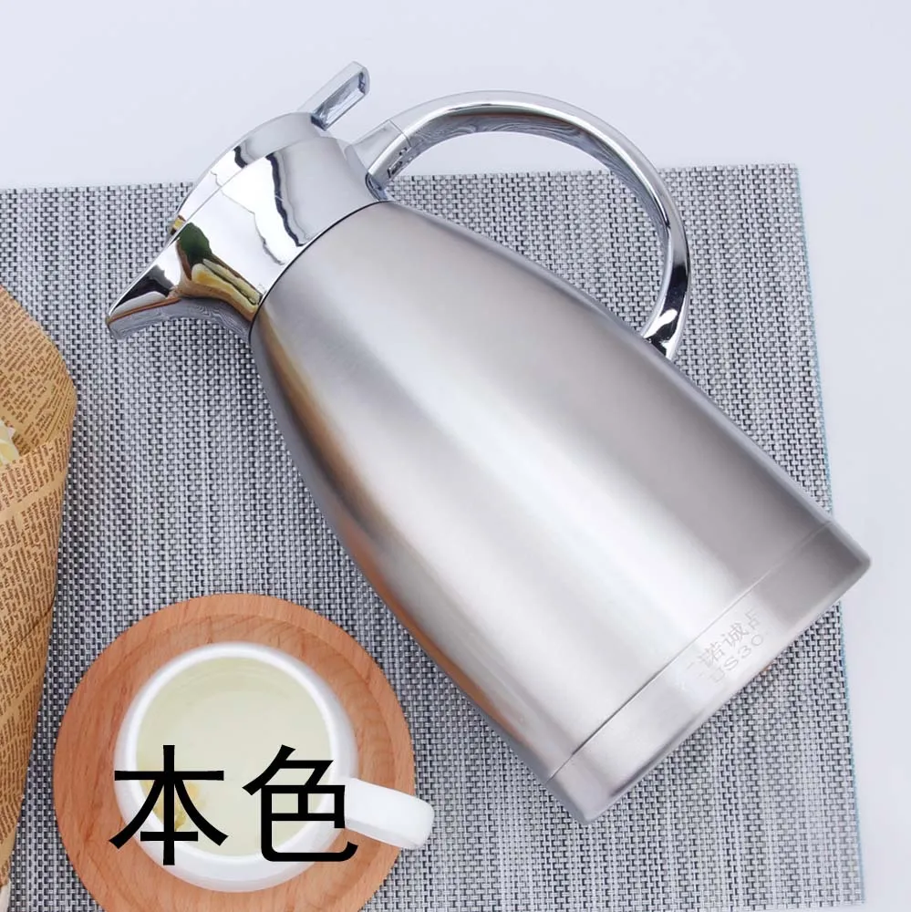 
German-Designed Thermal Coffee Carafe Stainless Steel Double Wall BPA-Free Thermos Keeps Beverages Hot Warm up to 12H 