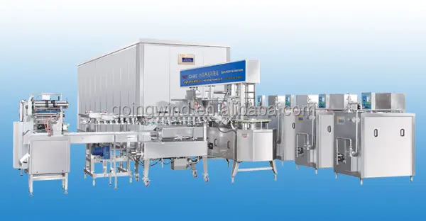 Automatic ice cream making machine factory plant full-auto commercial hard ice-cream make line machines cheap price for sale