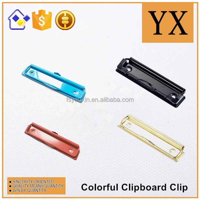 Hot sale clipboard accessories metal board clip nickel plated metal clip for file folder