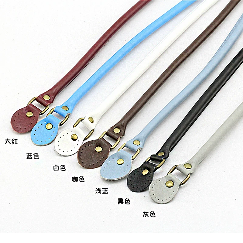 2Pcs/Pair 60cm High Quality Split Leather Bag Handles for Bag accessories Bag Handle