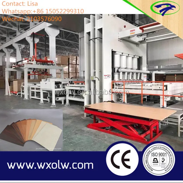 Новейшая машина для горячего прессования древесных плит/машина для ламинирования меламина