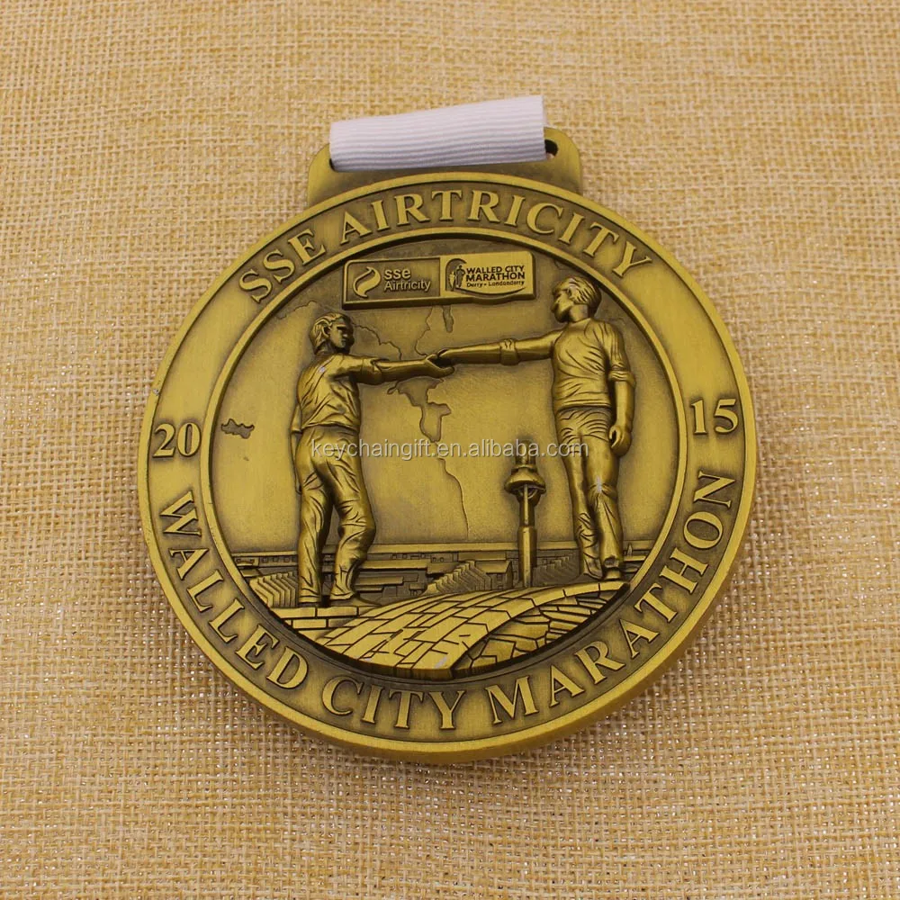 Custom metal paint sports medals zinc alloy marathon event medals sports medal customization