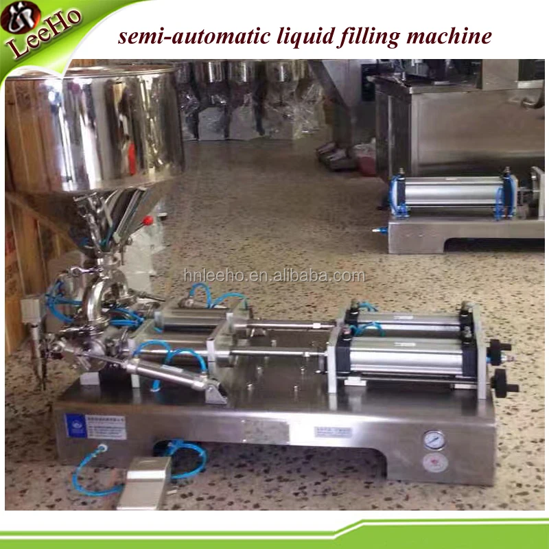 double nozzles liquid filling machine