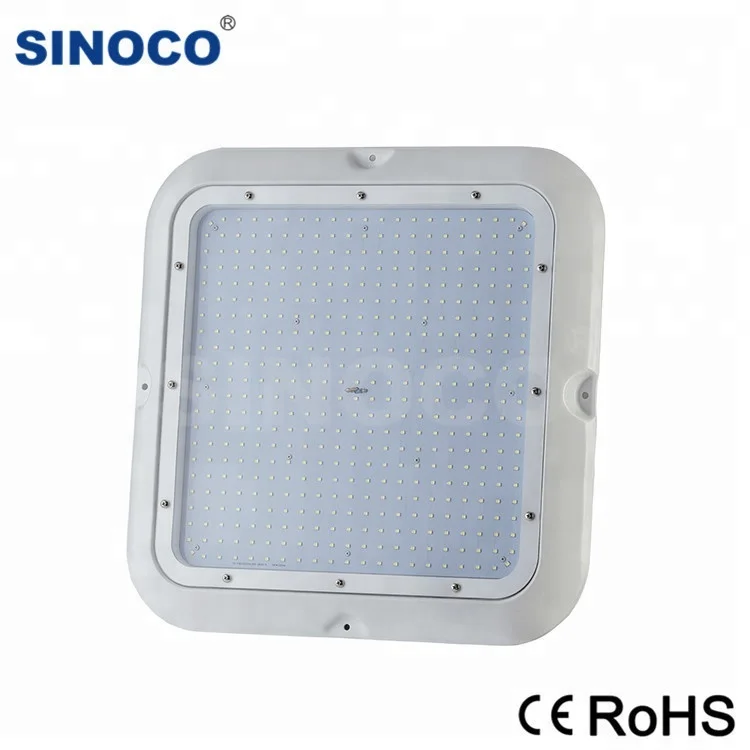 IP65 60W/90W/120W LED Canopy Light Gas Station High Bay Lights 5-Year Warranty Aluminum Body 5000K CCT Warehouse CE GS Certified