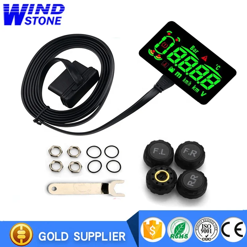 OBD2 HUD Head Up Display OBD II TPMS External Sensors