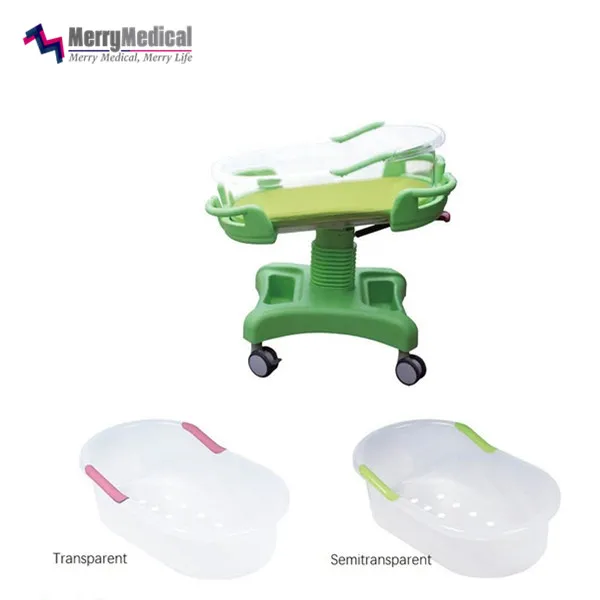Luxury ABS Plastic Newborn Baby Bassinet Mobile Infant Bed Baby Crib Trolley on Wheels