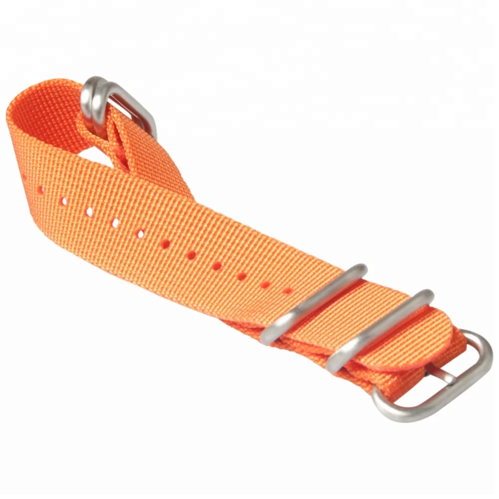 Orange nylon strap 22mm watch band nylon watch straps