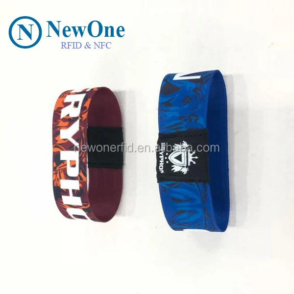 Factory Custom 13.56mhz NFC Festival bracelet disposable rfid wristband