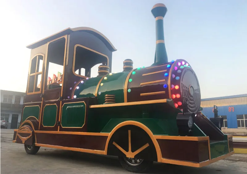 backyard amusement adult rides tourist trackless train for sale