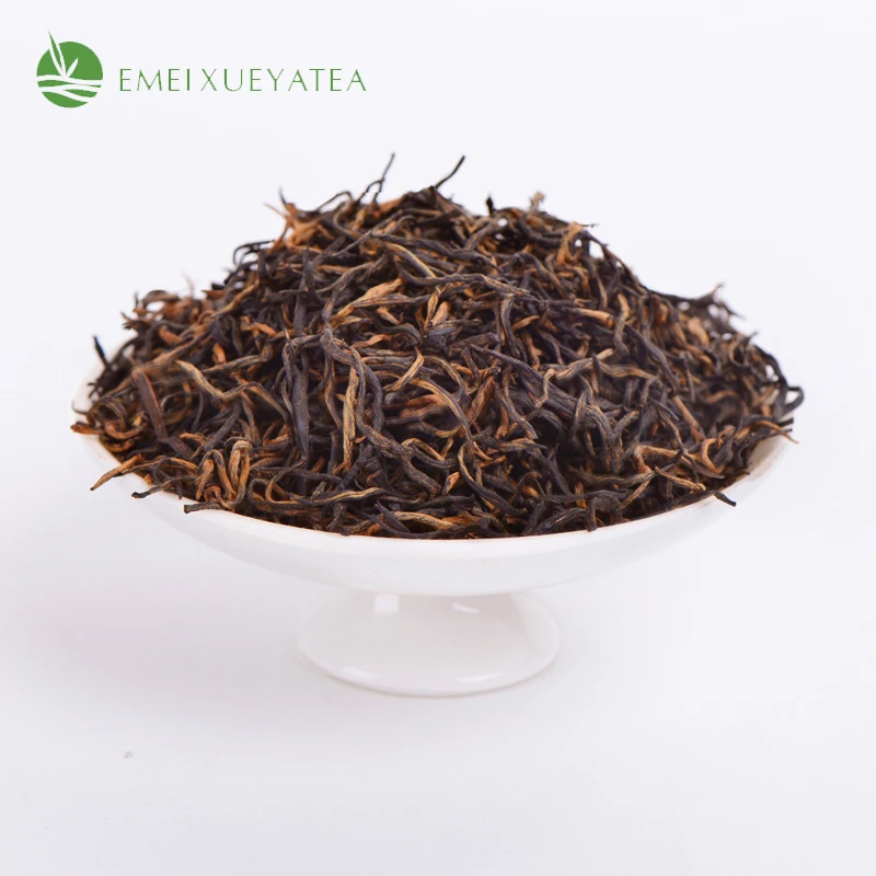 Китайский высококачественный плоский чай для живота, черный чай