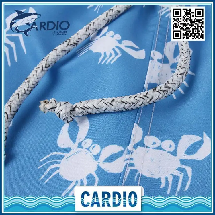 
52% polyester 45% cotton 3% spandex crab print toddler boys kids shorts pool boy shorts 