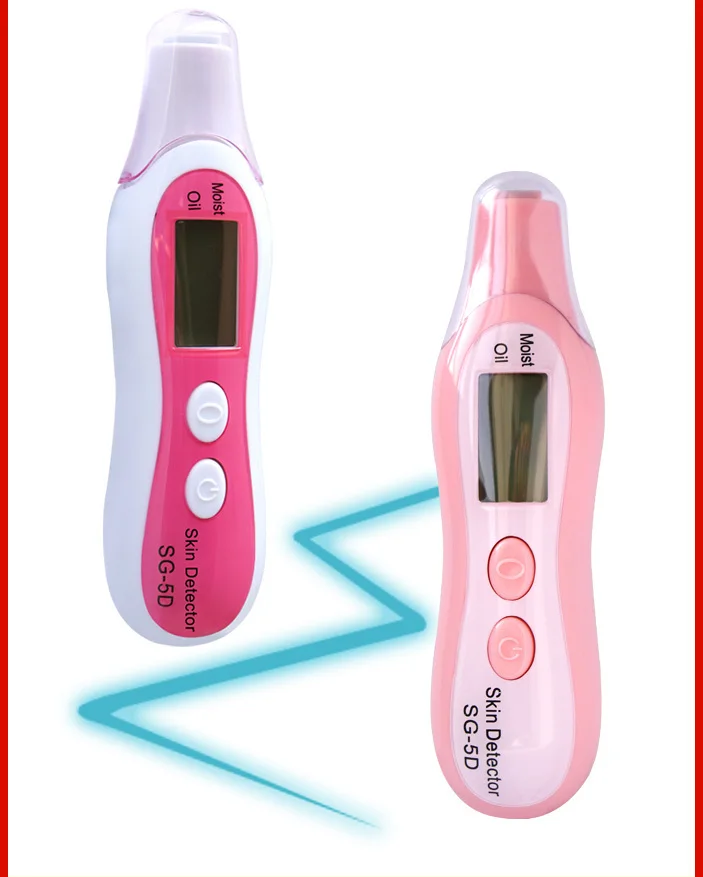 Portable LCD Face Skin Moisture Meter Analyzer Digital oil test pen
