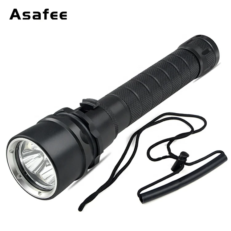 2400lm dive lamp torch Waterproof underwater led Diving Flashlight rechargeable