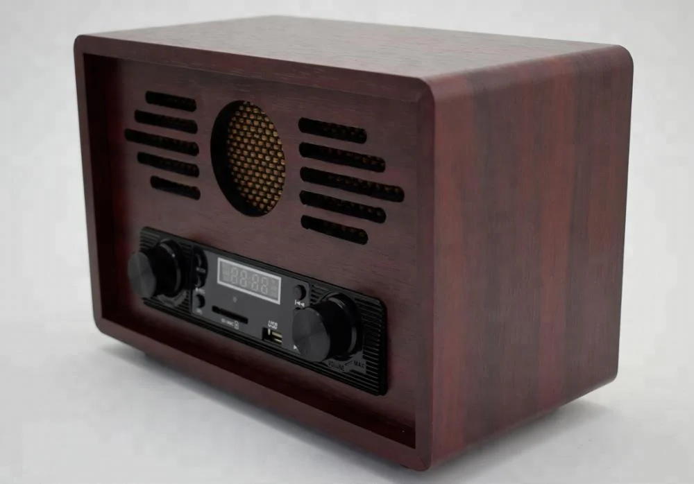 multi functions factory supply 2019 hot sale portable blue tooth antique  radio with USB SD play& recording