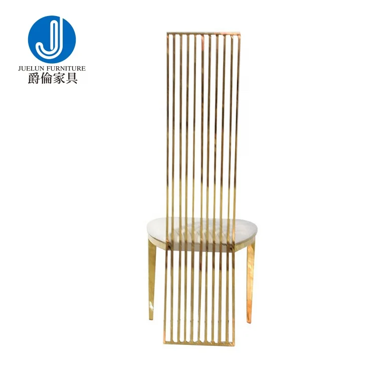 2023 Hot Popular Style Wedding Decoration Luxury Senior Sense Gold Stainless Steel Chair