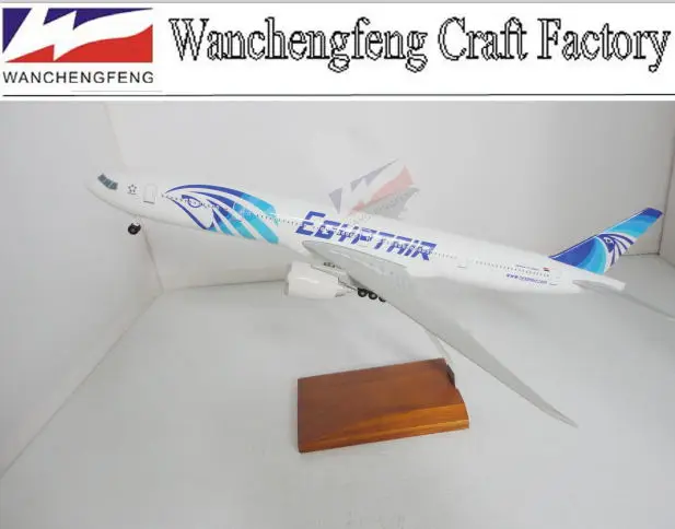 High Quality ABS Resin Plane Model B777-300 Air Egypt Airplane Model Scale Model Aircraft