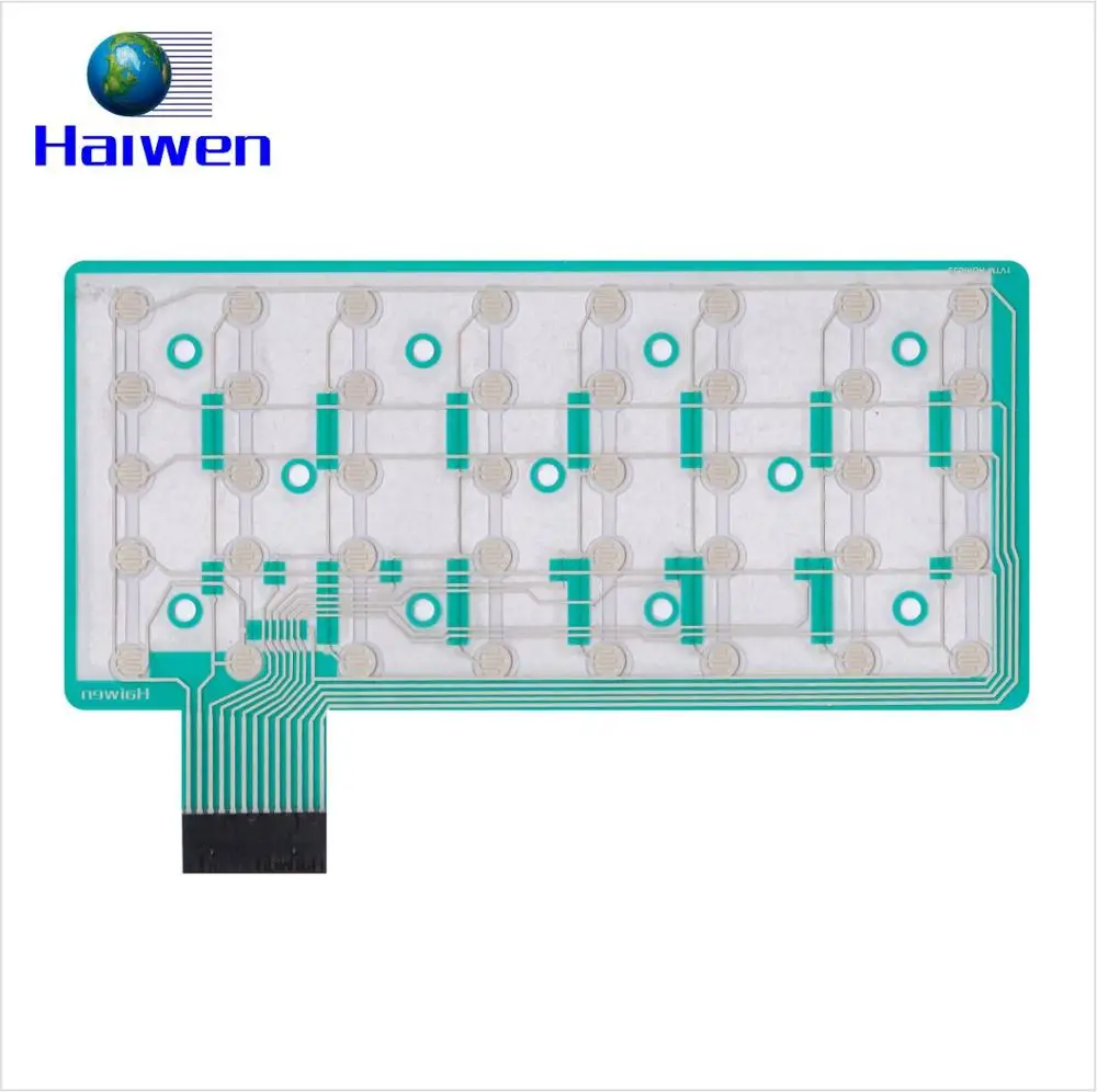 Плоский прочный недорогой сборный мембранный переключатель PCB, поставка из Китая