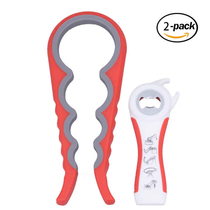 Multi-function Four-in-one Bottle Home Kitchen Can Opener set  Non-slip Bottle Can Multi-Opener