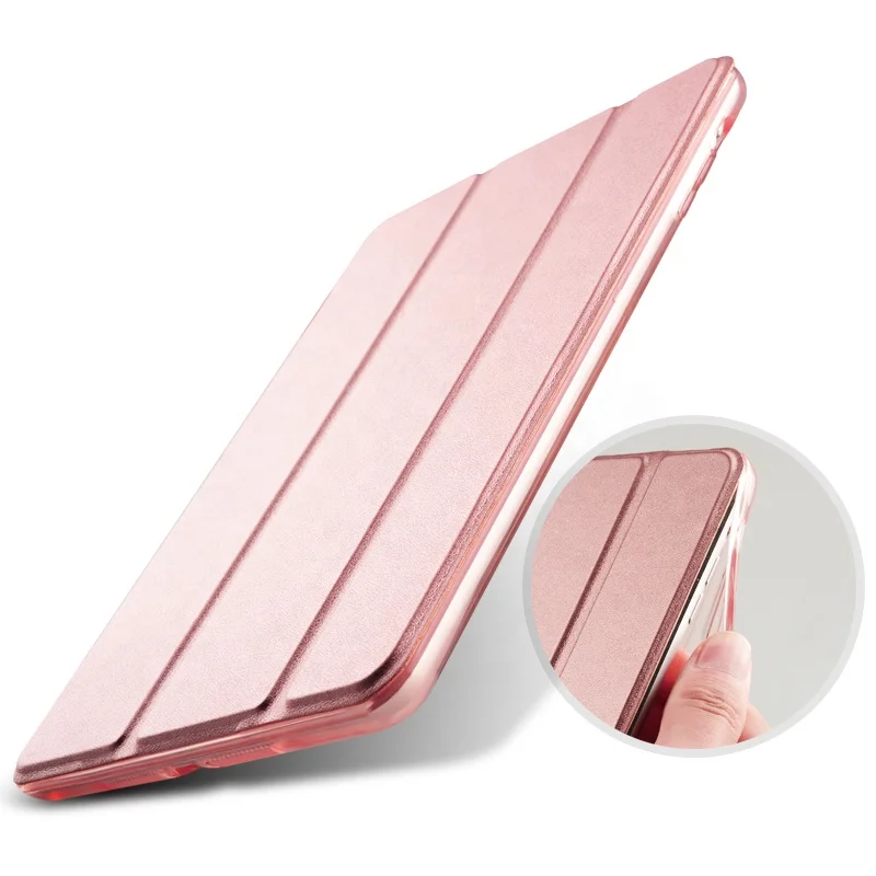 Transparent Hard PC+ Soft TPU edge tablet cover case for iPad 9.7 inch iPad 5 2017, iPad 6 2018