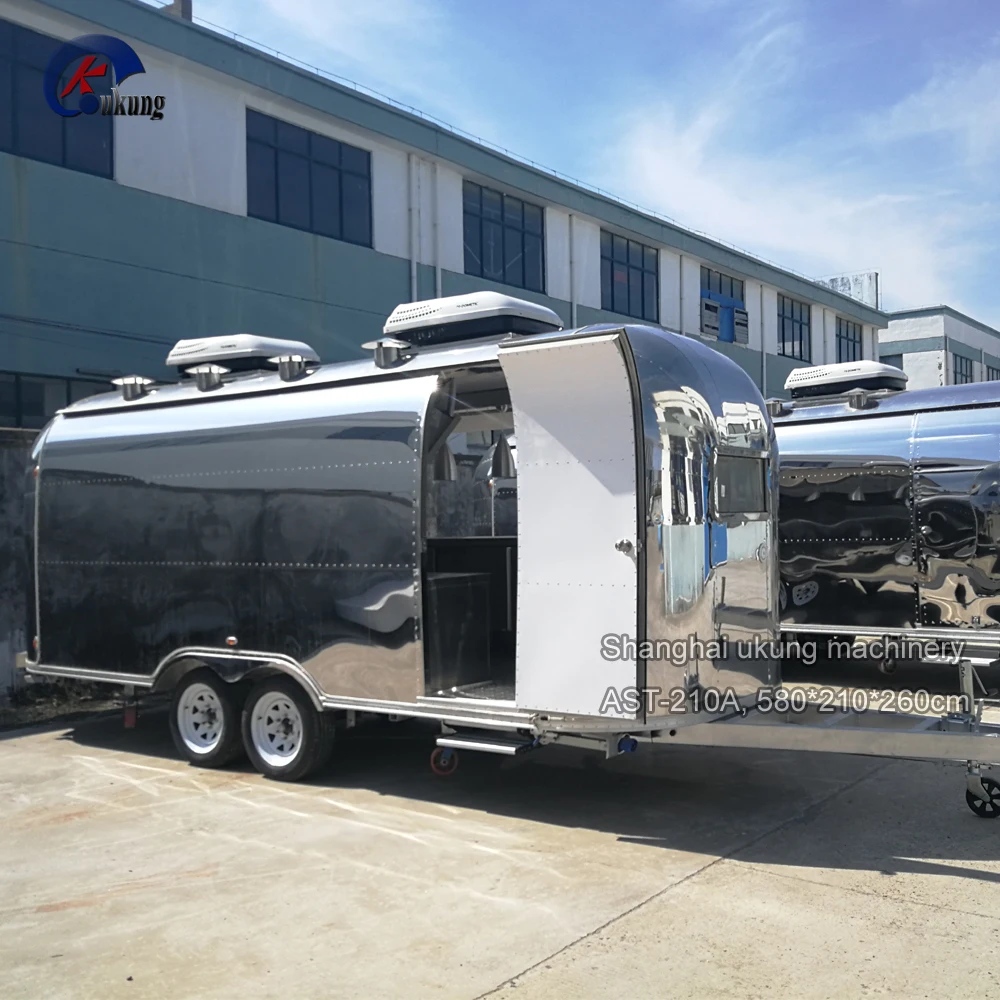 
UKUNG Travel Trailer Charm Sterling Silver Airstream Camper, airstream mobile kitchen 