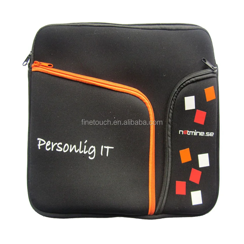 Multi-component  large capacity customized neoprene laptop bag with zipper