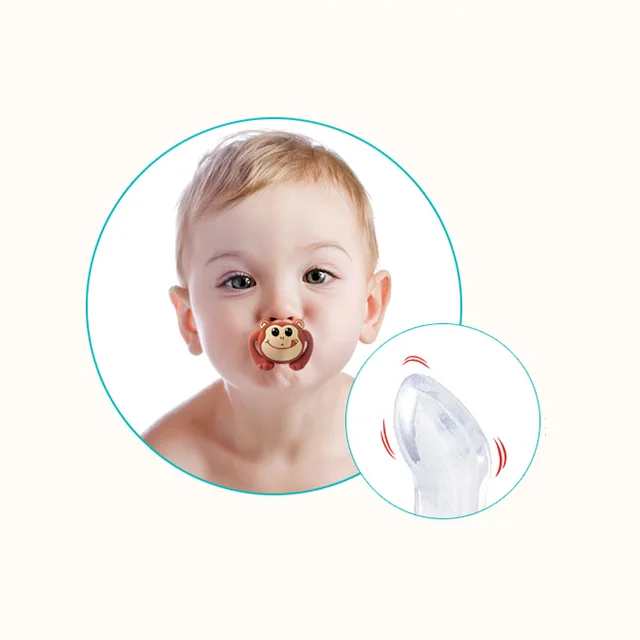 Bear Baby Pacifier China Wholesale cute Orthodontic Nipple Baby Pacifier BPA Free Nipple Pacifer