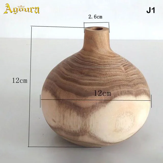 2019 Hot-selling Simple Design Modern Wooden Vase Small Size