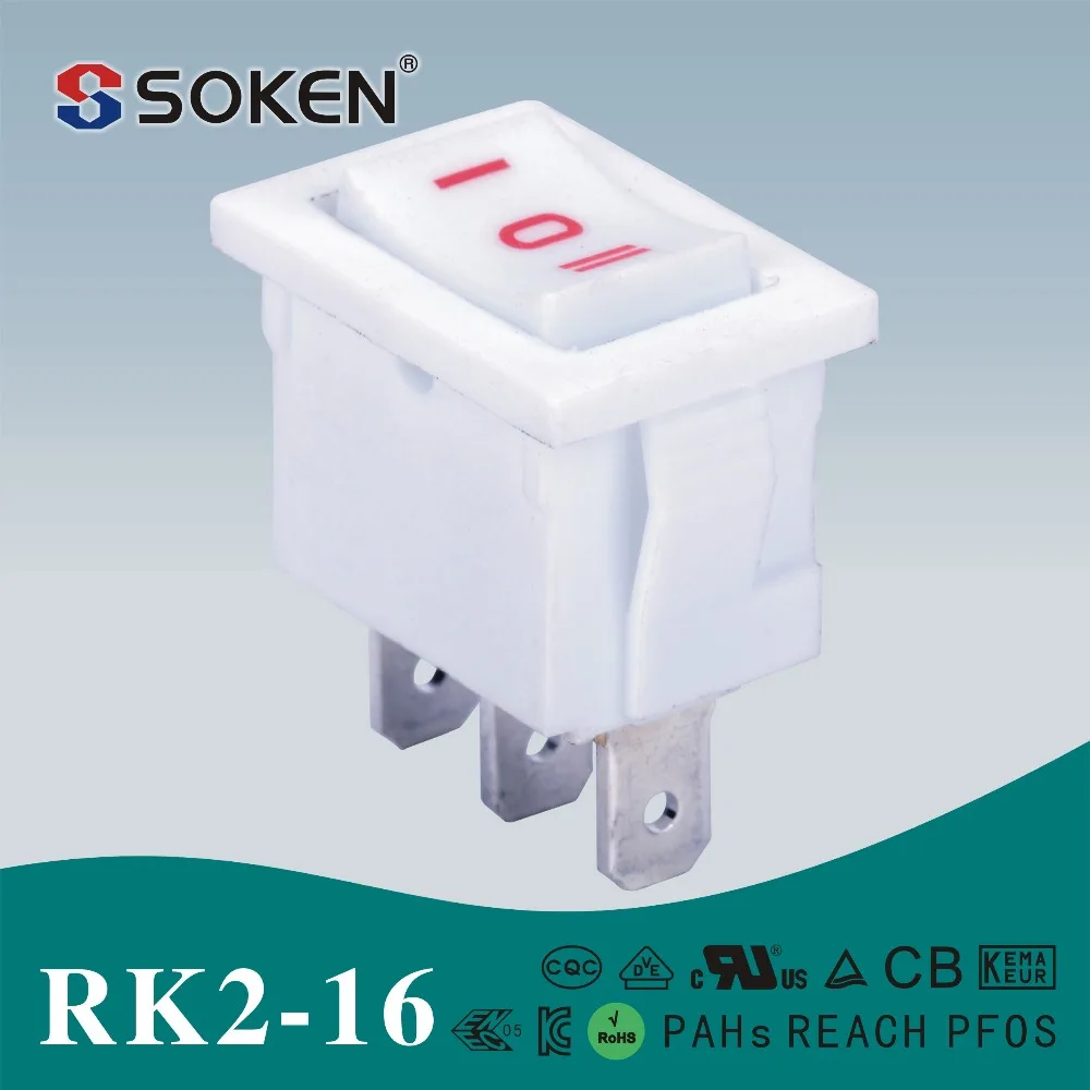 Soken RoHS UL мгновенный вкл-выкл-на перекидной переключатель t85 6a 250 В AC