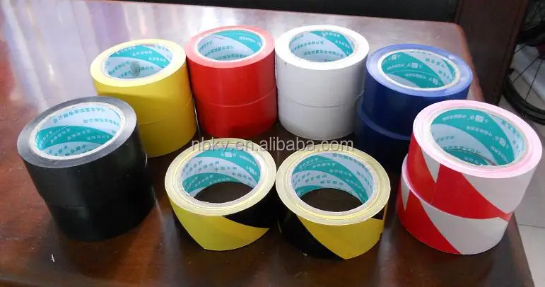 Black Yellow 50mm x 30M Free Hazard Warning PVC Warning Tape