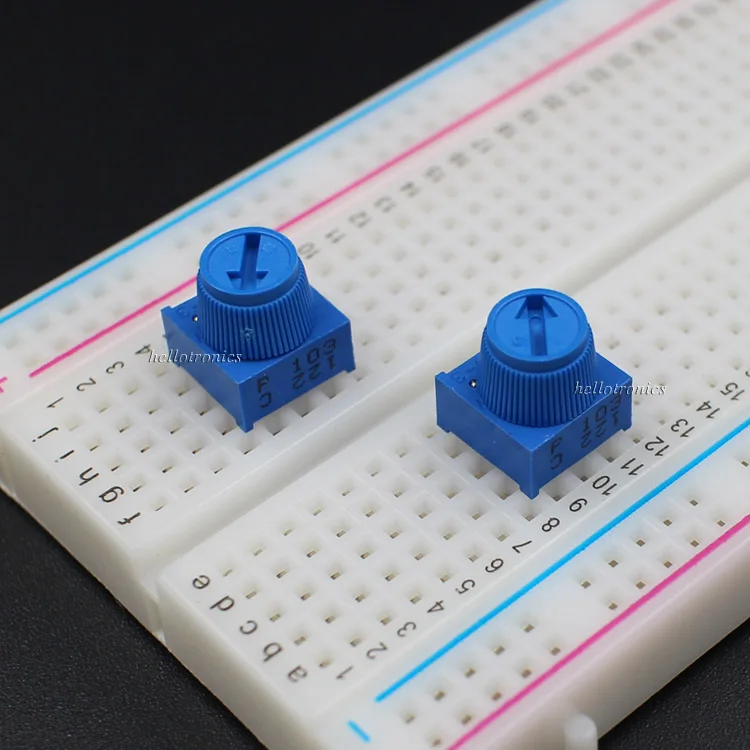 Breadboard Trim Potentiometer Trimpots With Knob 10K