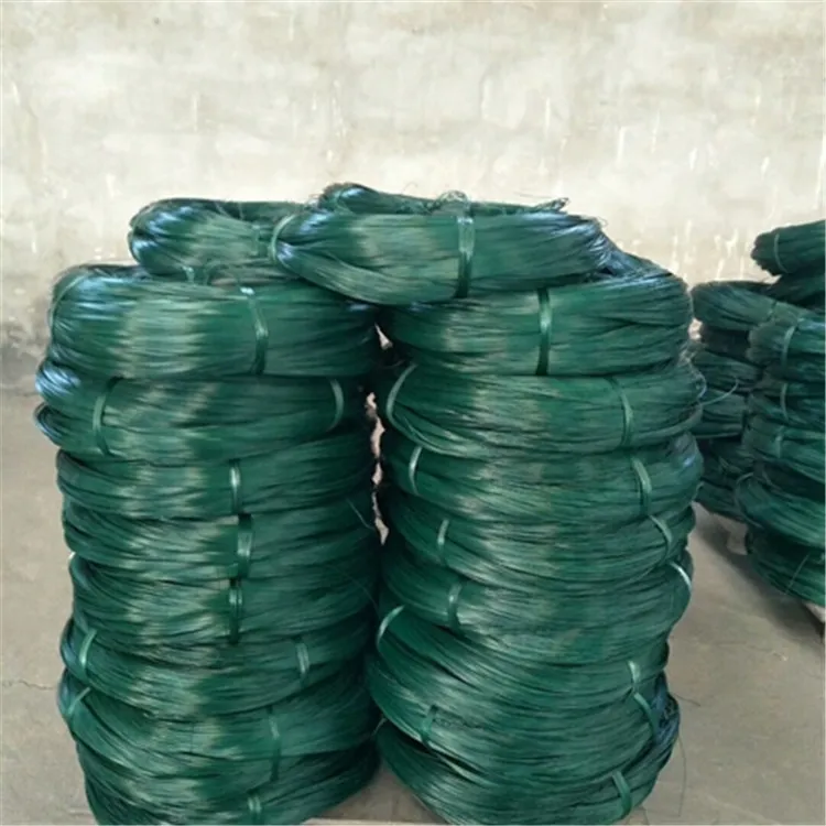 Plastic Pvc Pe Coated Galvanized Iron Wire For Consumer Product Packing Daily Binding