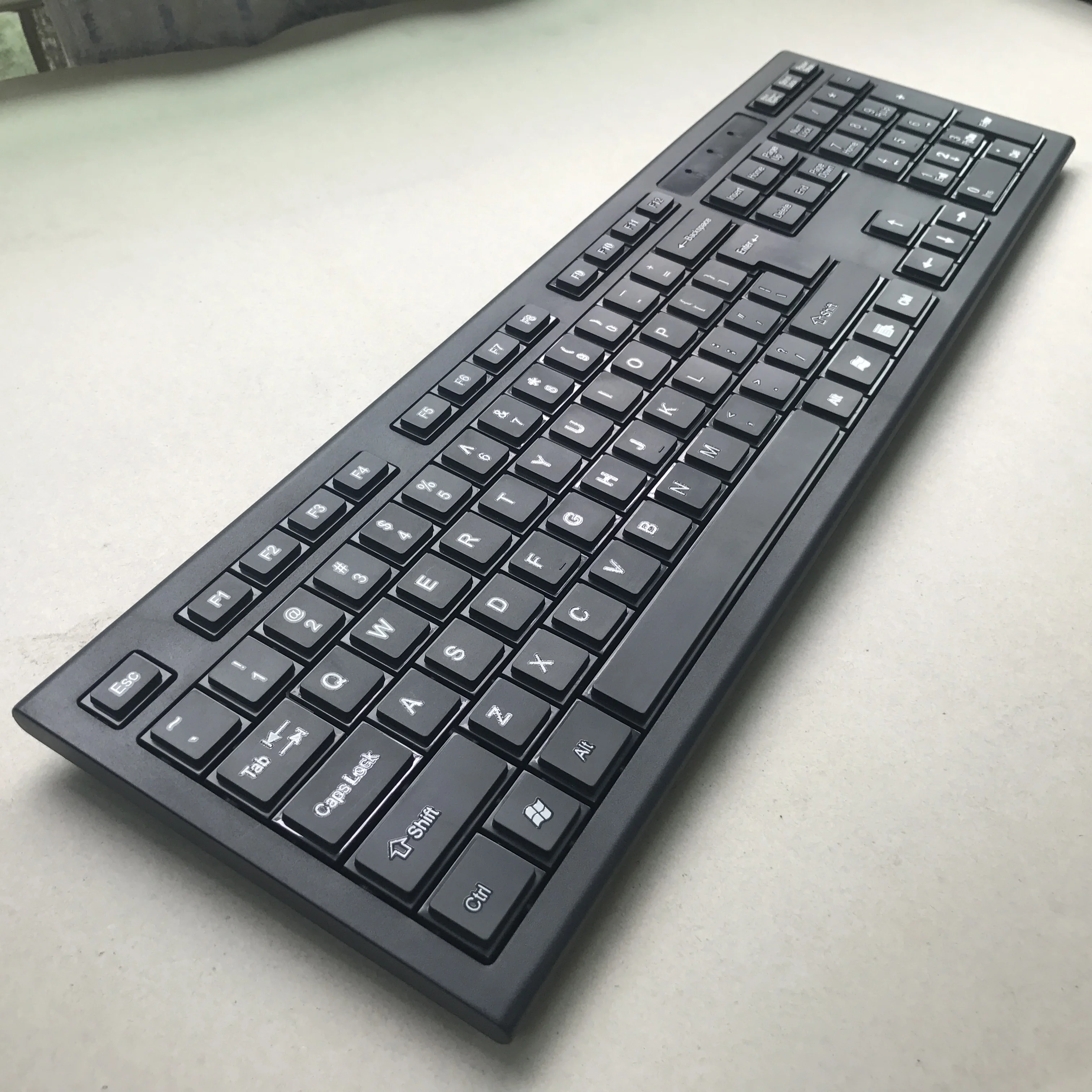 Computer parts gaming gamer wireless combo hot selling in bulklayout OEM brand desktop 2.4G RF wireless mouse and keyboard combo