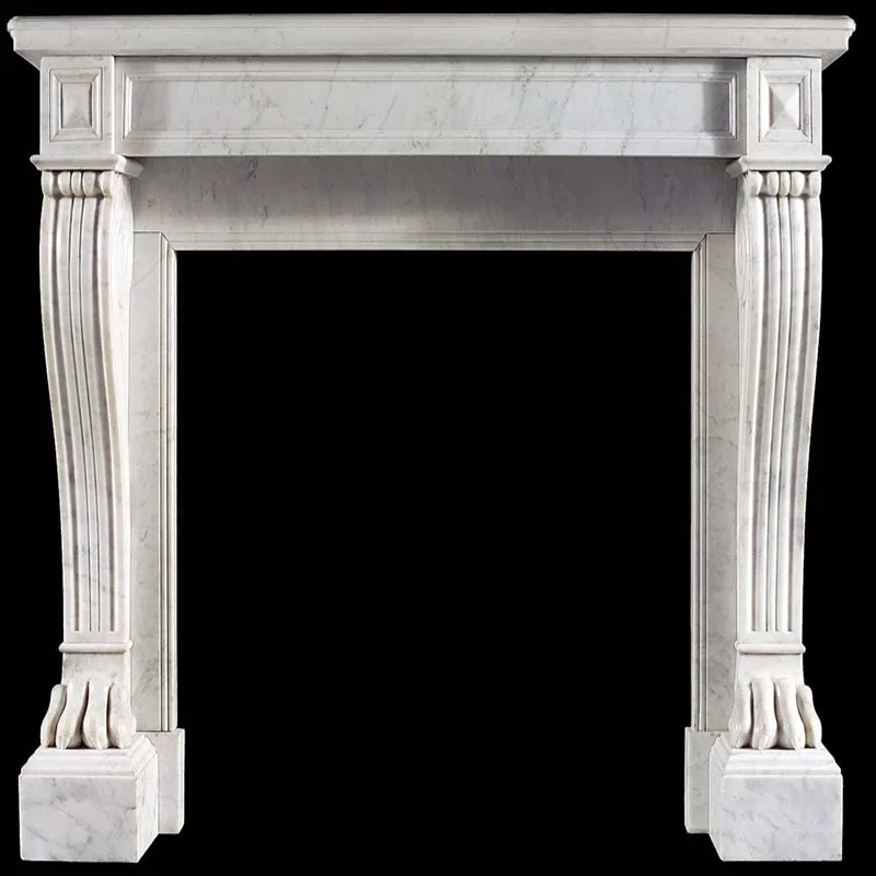 2017 Popular Furniture Decoration Indoor Marble Fireplace Mantel