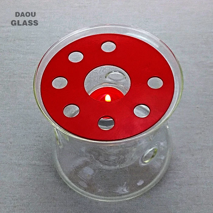 
Heat-Resisting Glass Round Shape Teapot Coffee Water Tea Pot Warmer Base Teapot Heater 