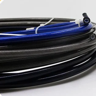 PU coated car spare part rear hydraulic brake fluid line hose ptfe stainless steel braided flexible an3 auto brake hose 1/8