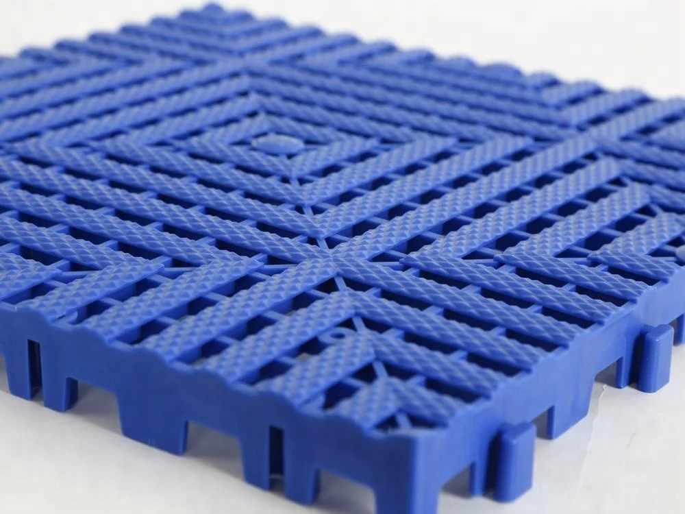 modular plastic interlocking carwash floor tiles