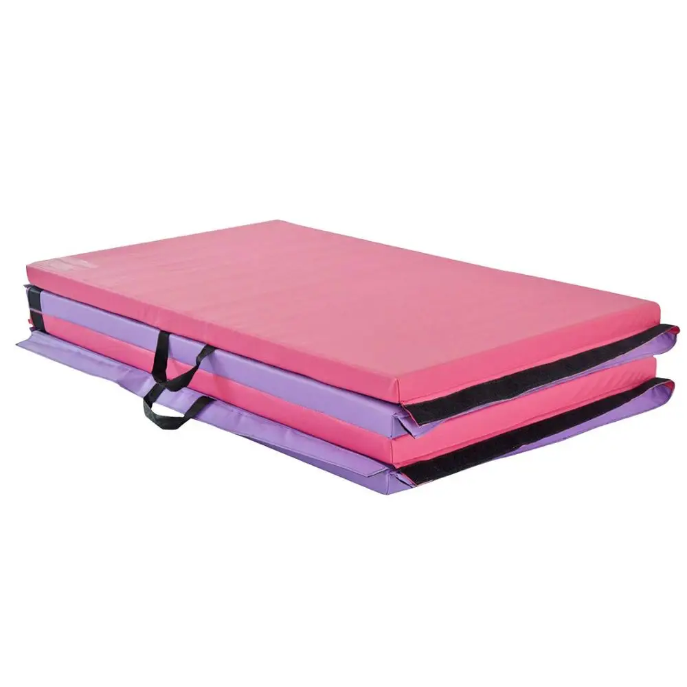 
Gymnastics Mat PU Leather Thick Folding Panel for Gym Fitness Tumbling Yoga Mat 