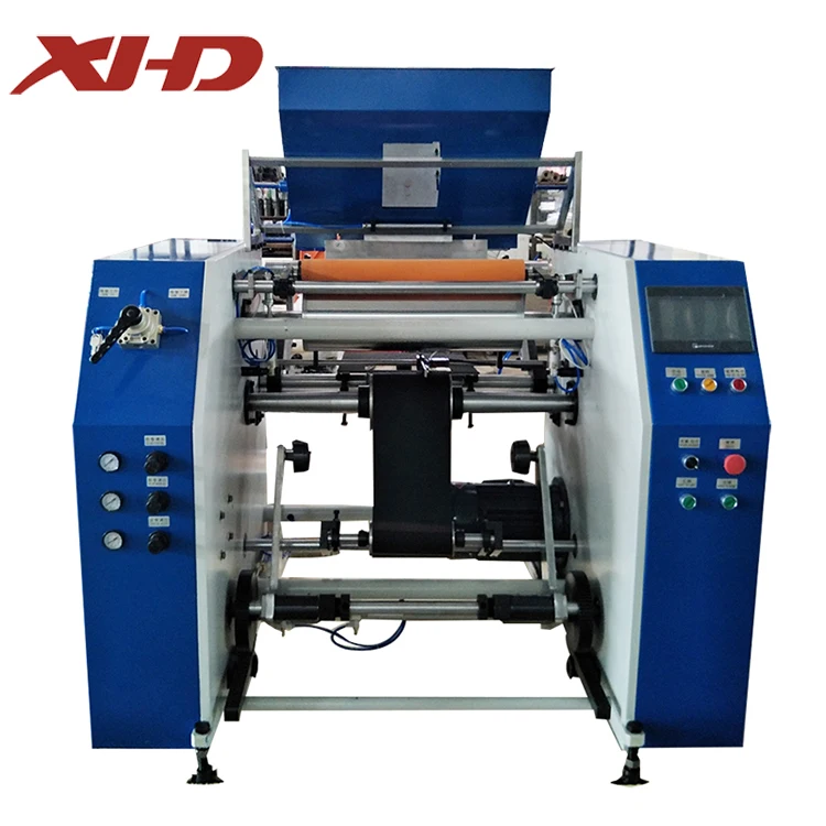 fully automatic stretch wrap film jumbo roll rewinder machinery