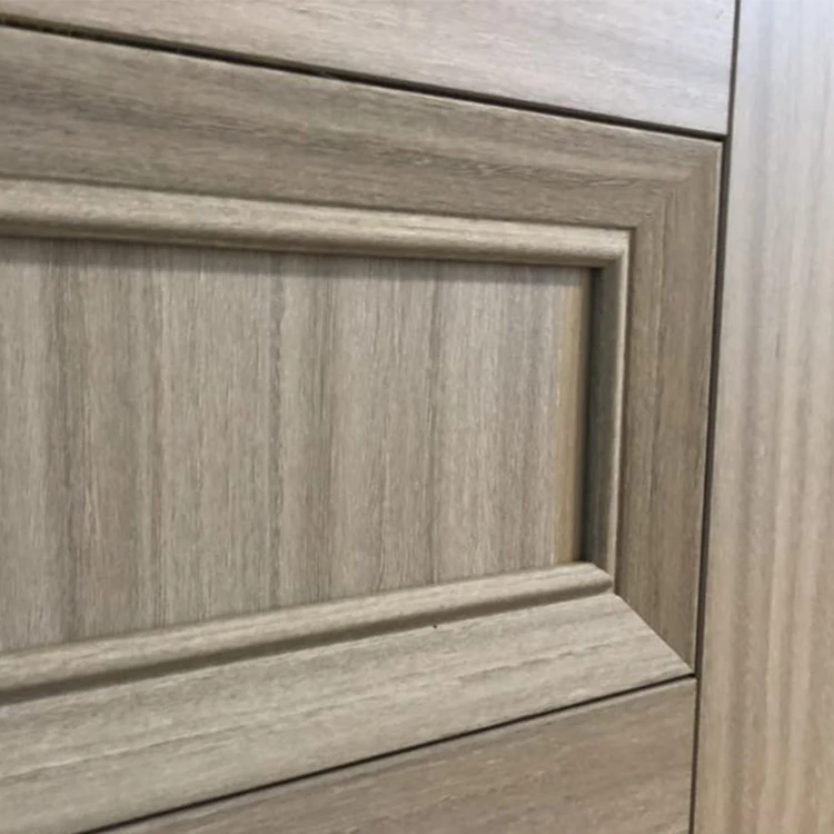 Prettywood Low Price Pre-hung 2 Panels Interior Bedroom Wooden Finished Melamine Door