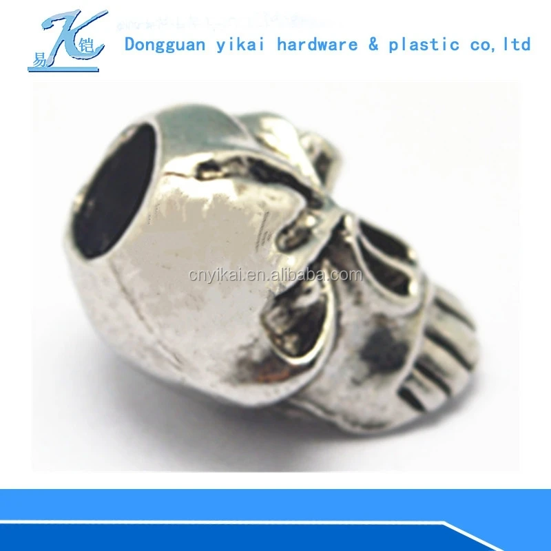 Skull Beads for 550 Paracord Bracelets, Lanyards/cheap skull beads/paracord metal beads skull