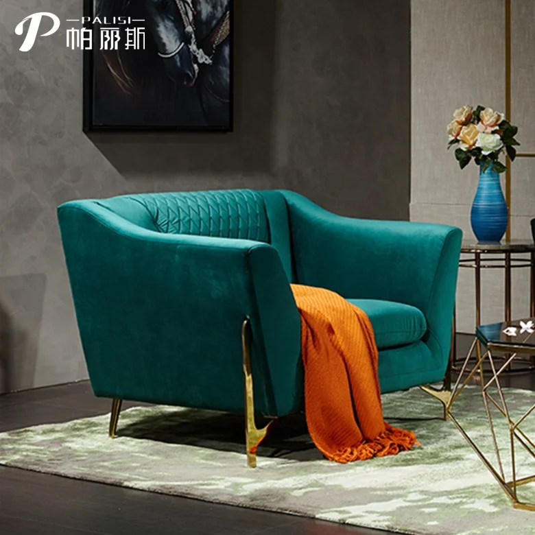 Postmodern Living Room Luxury Design Sofa set Furniture Stylish Nordic Velvet Couch Set 321 Sofa wholesale