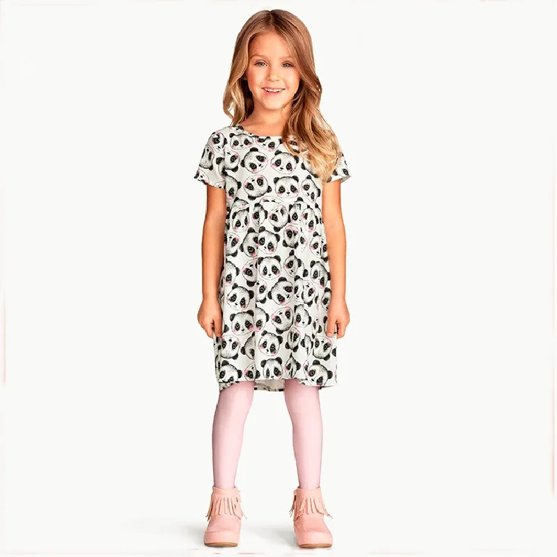 Free shipping Princess Dress Kids Clothes Dot braces dress cotton cute knee length princess casual girl