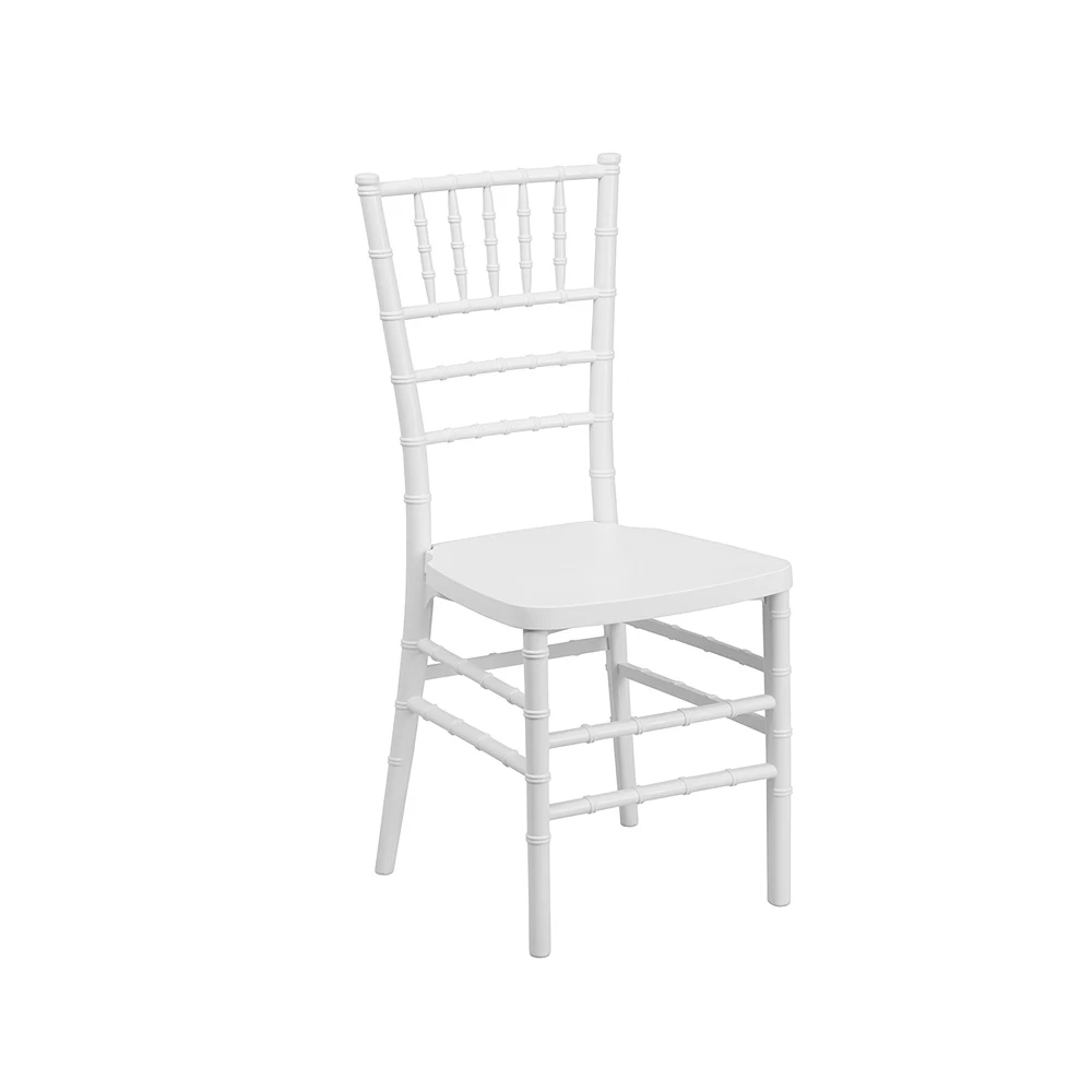 Wholesale Outdoor Banquet Chairs White Wedding Plastic Bamboo Chair Stackable
